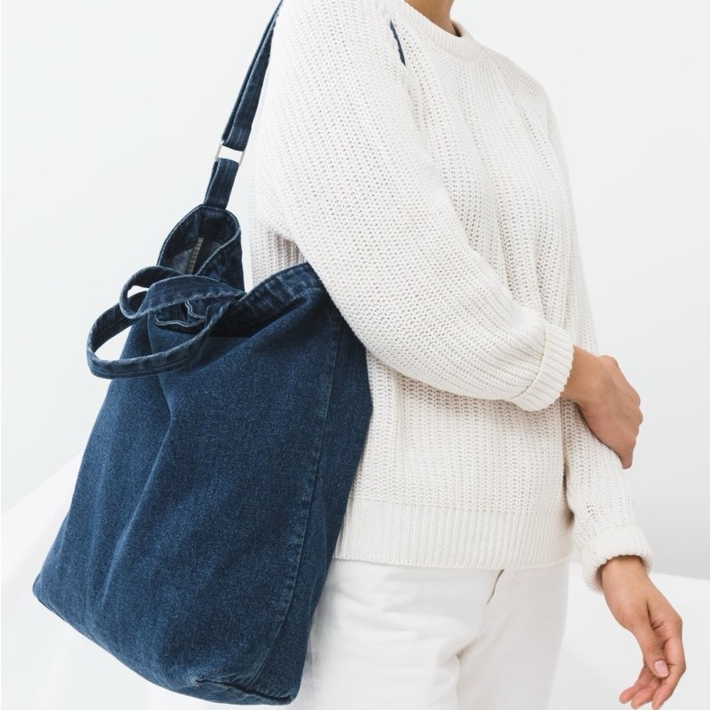 BAGGU Denim Blue Tote Bag